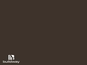 Dark brown color swatch from Buildway’s cold-formed steel (CFS) exterior palette.